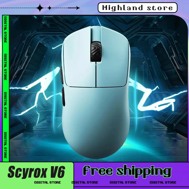 Мышь Scyrox V6 игровая мышь с низкой задержкой беспроводная легкая эргономичная по