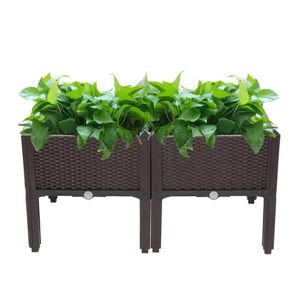 2Pcs Planting Box Free Splicing Injection Brown for Gardens Patios Balconies Restaurants Cafes
2Pcs Planting Box Free Splicing Injection Brown for Gardens Patios Balconies Restaurants Cafes