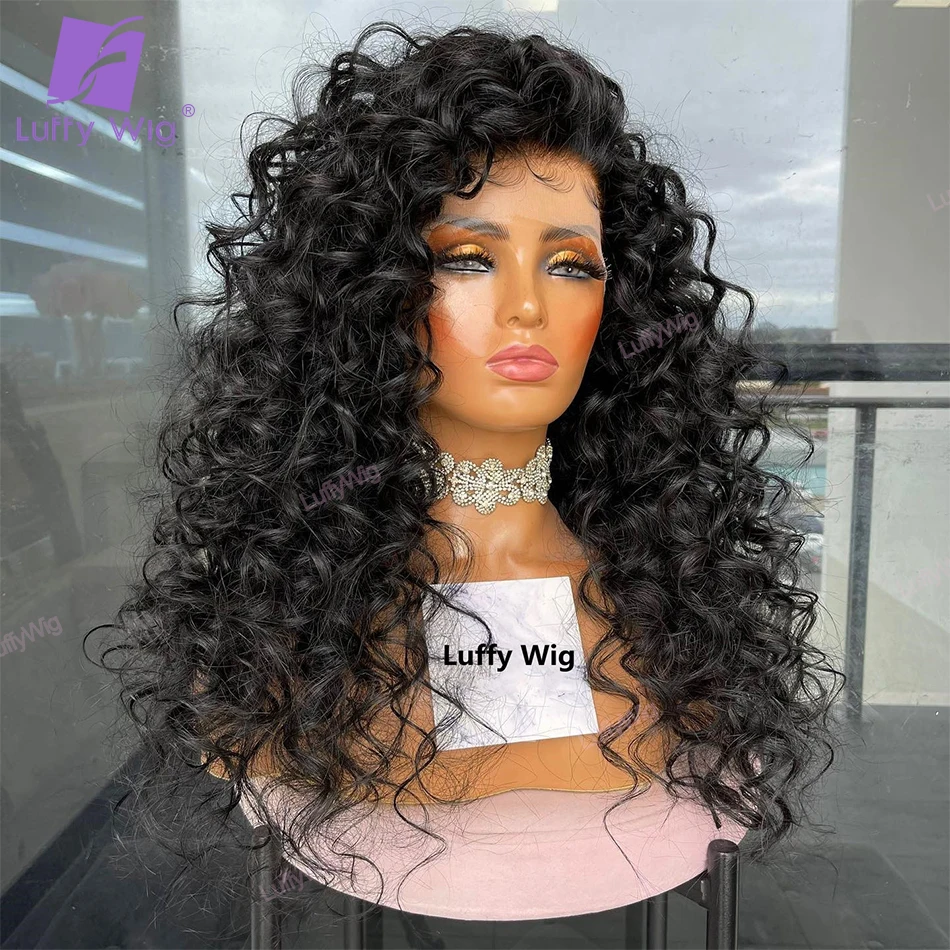 Long Bouncy Curly Wig For Women Glueless13x6 Lace Front Wig 200% Transparent Lace Human Hair Loose Wave Lace Frontal Wigs luffy
Long Bouncy Curly Wig For Women Glueless13x6 Lace Front Wig 200% Transparent Lace Human Hair Loose Wave Lace Frontal Wigs luffy