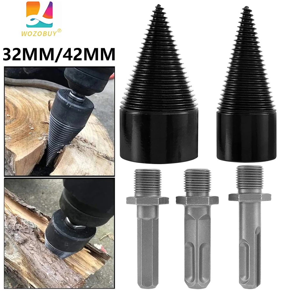 WOZOBUY Detachable Wood Splitting Bits for Hand Drill Rods, Wood Splitting Bits, Heavy Duty Bits - Hex + Square + Round
WOZOBUY Detachable Wood Splitting Bits for Hand Drill Rods, Wood Splitting Bits, Heavy Duty Bits - Hex + Square + Round