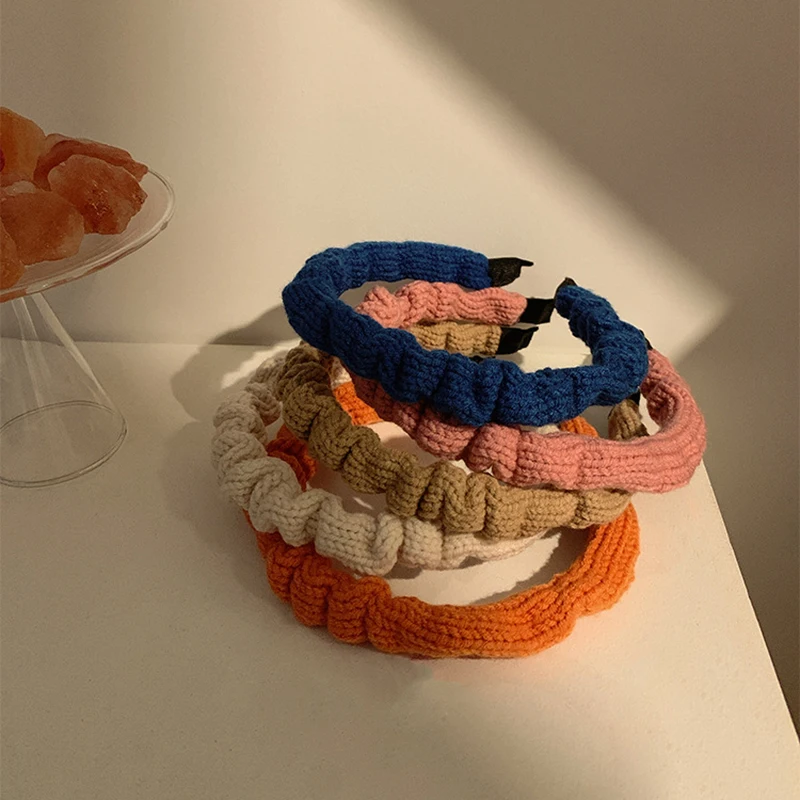 Girls Winter Woolen Hairbands Solid Knitted Makeup Headbands Hair Hoops for Women Ladies Washing Face Bezel Hair Accessories
Girls Winter Woolen Hairbands Solid Knitted Makeup Headbands Hair Hoops for Women Ladies Washing Face Bezel Hair Accessories