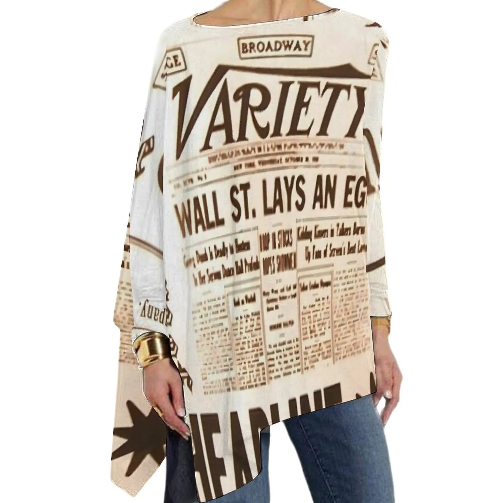 Newspaper Print T-Shirt Vintage Letter Retro Long-Sleeve T Shirts Ladies Street Wear Tshirt Oversize Printed Clothing
Newspaper Print T-Shirt Vintage Letter Retro Long-Sleeve T Shirts Ladies Street Wear Tshirt Oversize Printed Clothing