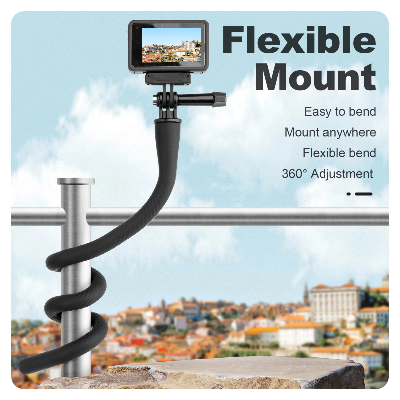 TELESIN Flexible Selfie Stick Monopod Tripod for GoPro insta360 Wherever Without Any Tools for IPhone Camera Phone Universal
TELESIN Flexible Selfie Stick Monopod Tripod for GoPro insta360 Wherever Without Any Tools for IPhone Camera Phone Universal