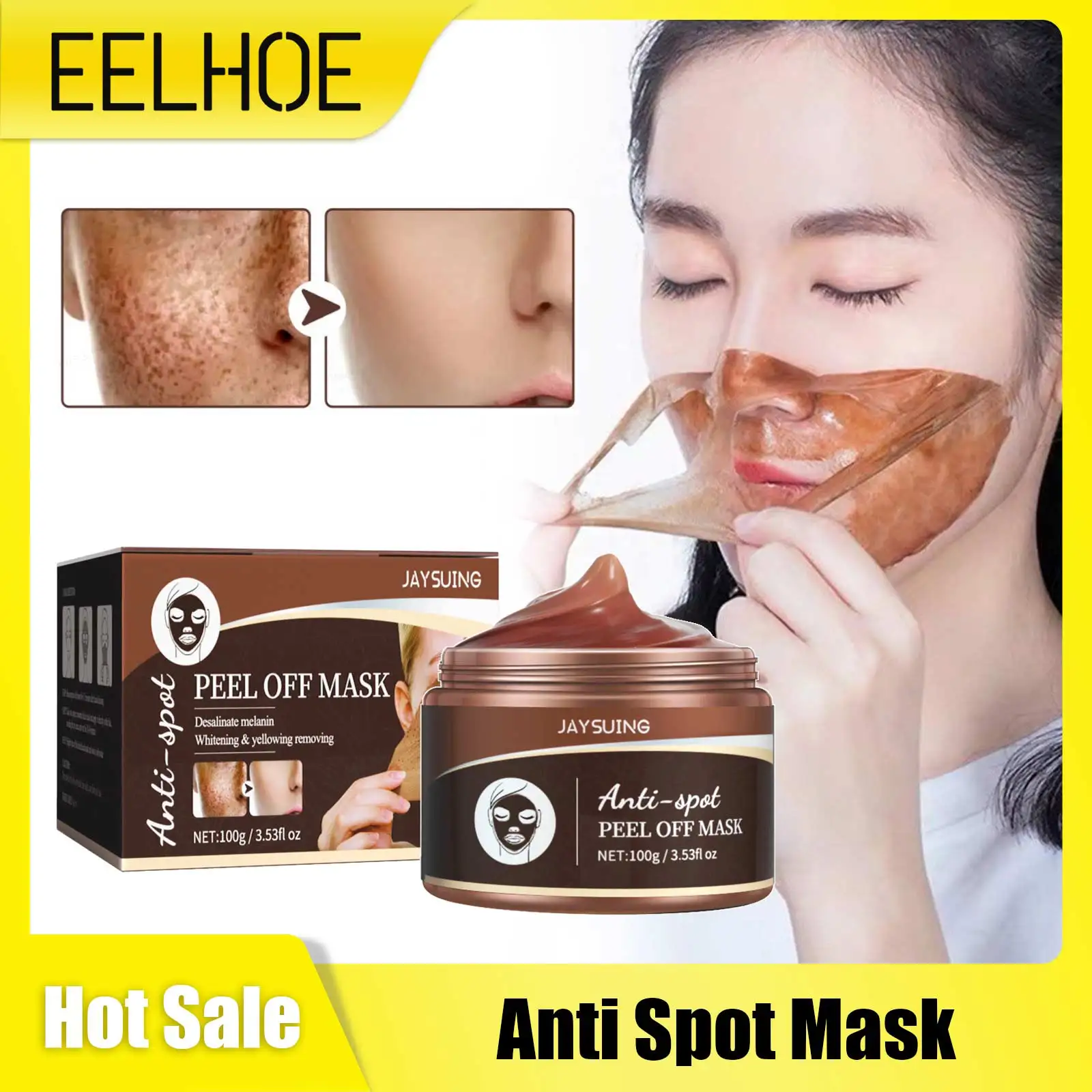 

Anti Spot Facial Mask Remove Freckle Fade Chloasma Blackhead Removal Brighten Whitening Shrink Pores Moisturizing Peel Off Mask