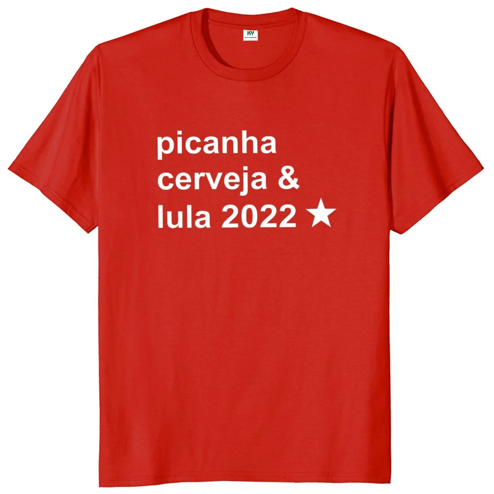 Picanha Beer And Lula T Shirt Lula 2022 Brazil Presidential Election Fans Tee Top 100% Cotton Casual Men Clothing Summer T-shirt
Picanha Beer And Lula T Shirt Lula 2022 Brazil Presidential Election Fans Tee Top 100% Cotton Casual Men Clothing Summer T-shirt