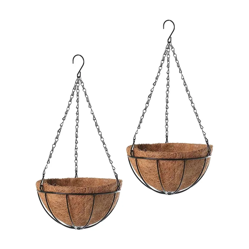 2 Pcs Hanging Planter Outdoor Chain Coco Liner Container 59x30cm Wall Flower Coir Balcony Holder Decor
2 Pcs Hanging Planter Outdoor Chain Coco Liner Container 59x30cm Wall Flower Coir Balcony Holder Decor