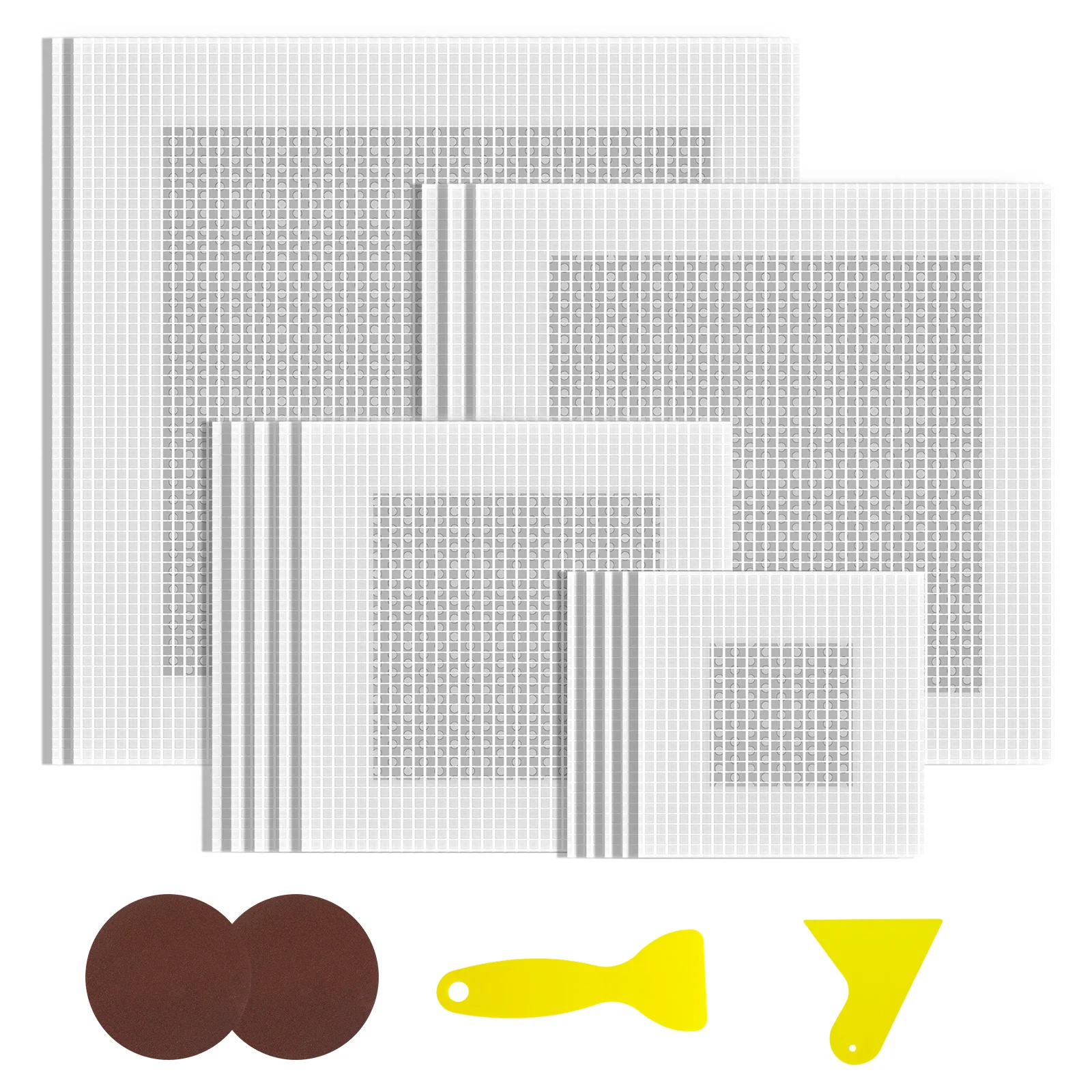 19Pcs Drywall Repair Kit 2/4/6/8inch Metal Wall Hole Repair Patch Kit with Scraper and Sandpaper Premium Damaged Wall Repair Set
19Pcs Drywall Repair Kit 2/4/6/8inch Metal Wall Hole Repair Patch Kit with Scraper and Sandpaper Premium Damaged Wall Repair Set
