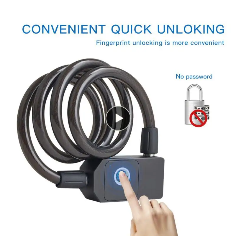 Waterproof Fingerprint Lock Anti-theft Lock Safety Bicycle Chain Fingerprint Unlock Stainless Steel Chain Security Lock
Waterproof Fingerprint Lock Anti-theft Lock Safety Bicycle Chain Fingerprint Unlock Stainless Steel Chain Security Lock