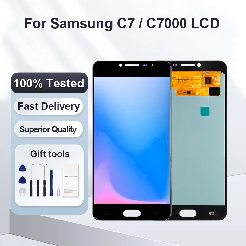 1Pcs 5.7 Inch OLED C7 Display For Samsung Galaxy C7000 Lcd Touch Panel Glass Screen Digitizer Assembly Free Shipping With Tools
1Pcs 5.7 Inch OLED C7 Display For Samsung Galaxy C7000 Lcd Touch Panel Glass Screen Digitizer Assembly Free Shipping With Tools