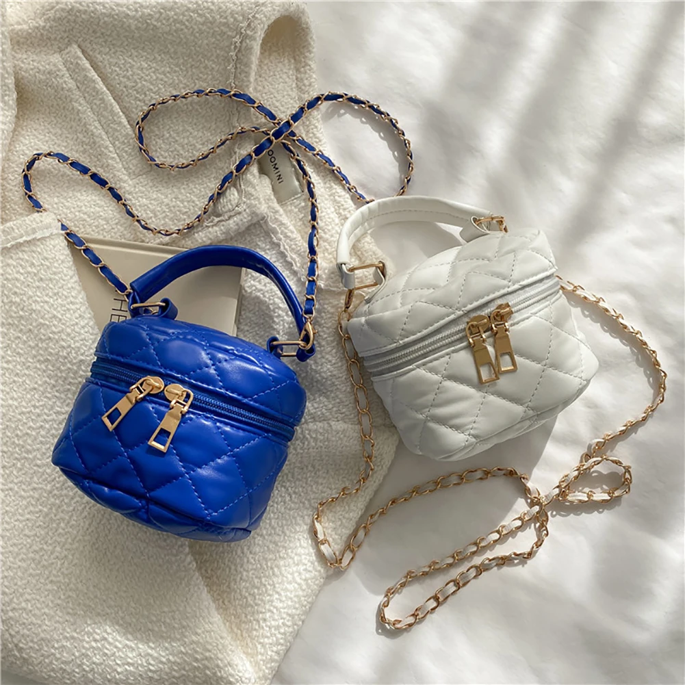 Women Fashion PU Leather Zipper Bucket Shoulder Bags for Ladies Luxury Mini All-Match Messenger Bags for Women
Women Fashion PU Leather Zipper Bucket Shoulder Bags for Ladies Luxury Mini All-Match Messenger Bags for Women
