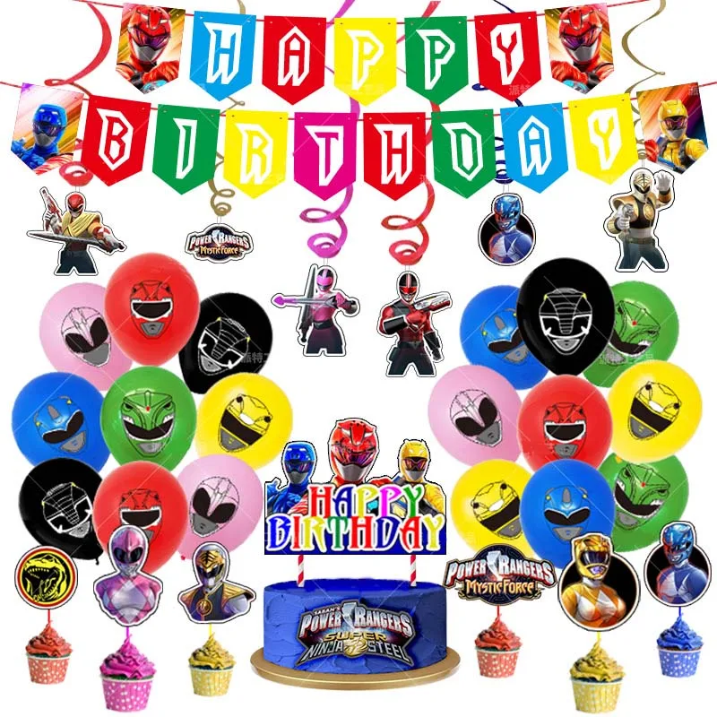 Power Rangers Theme Party Decoration Pull Flag Row Supplies Latex Balloons Set Happy Birthday Party Gifts Children's Toys
Power Rangers Theme Party Decoration Pull Flag Row Supplies Latex Balloons Set Happy Birthday Party Gifts Children's Toys
