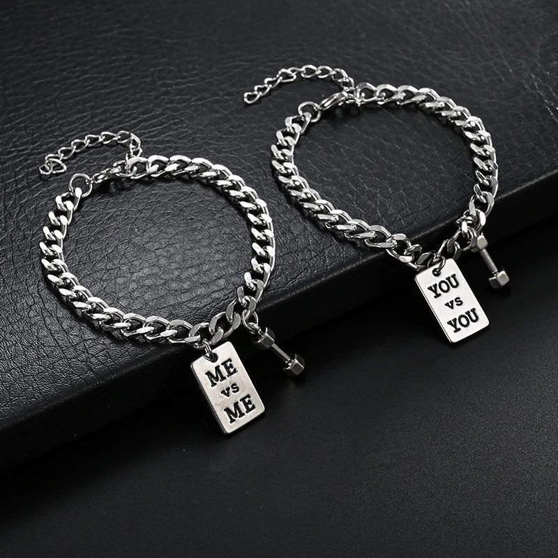 Fashion Charms Bracelets for Women Men Titanium Steel Simple Geometric Dumbbell BFF Friendship Couple Bracelet Hiphop Jewelry
Fashion Charms Bracelets for Women Men Titanium Steel Simple Geometric Dumbbell BFF Friendship Couple Bracelet Hiphop Jewelry