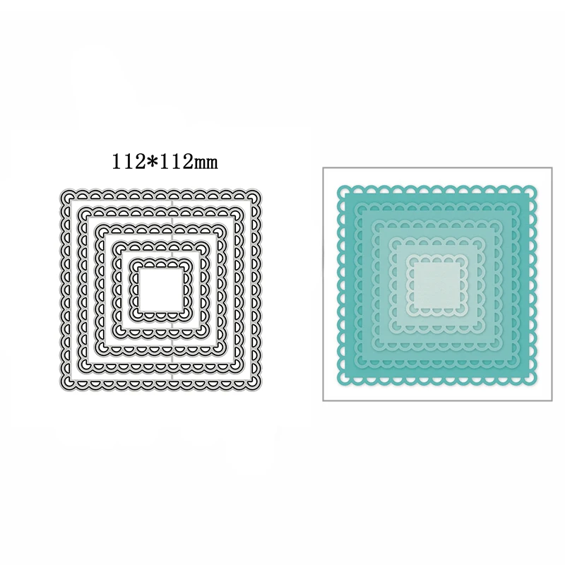 New Square Semicircle Decorate Metal Cutting Die Scrapbook Template Cutting Card Making Decorative Relief Photo Album Diy Crafts
New Square Semicircle Decorate Metal Cutting Die Scrapbook Template Cutting Card Making Decorative Relief Photo Album Diy Crafts
