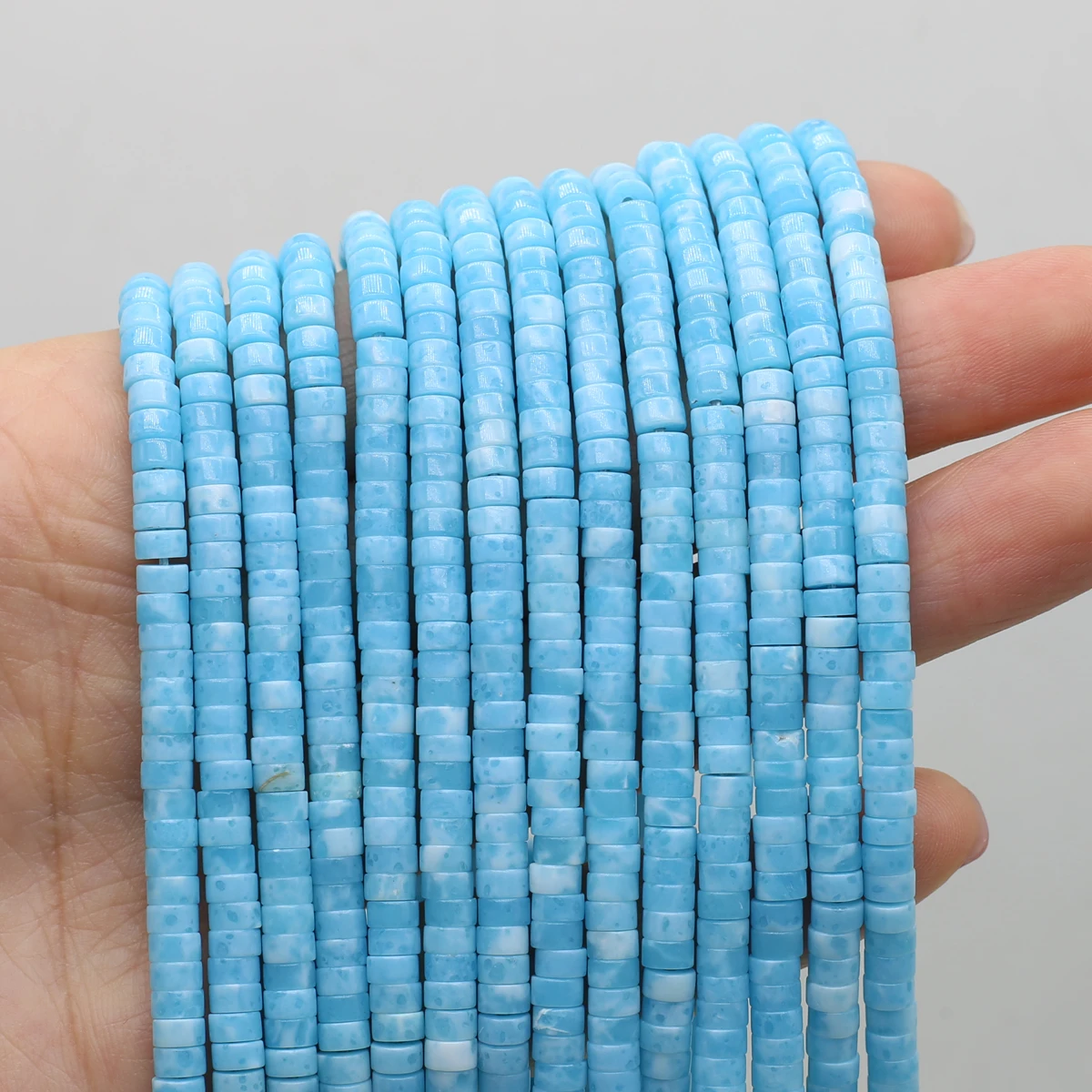 Natural Crystal Stone Beads Oblate Shape Blue Stone Accessories Charms for Jewelry Making Necklace Bracelet DIY Gift
Natural Crystal Stone Beads Oblate Shape Blue Stone Accessories Charms for Jewelry Making Necklace Bracelet DIY Gift