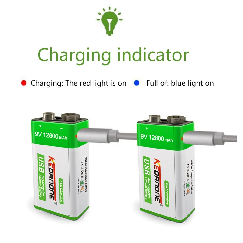 NEW 9V 12800mAh li-ion Rechargeable battery Micro USB Batteries 9 v lithium for Multimeter Microphone Toy Remote Control KTV use
NEW 9V 12800mAh li-ion Rechargeable battery Micro USB Batteries 9 v lithium for Multimeter Microphone Toy Remote Control KTV use