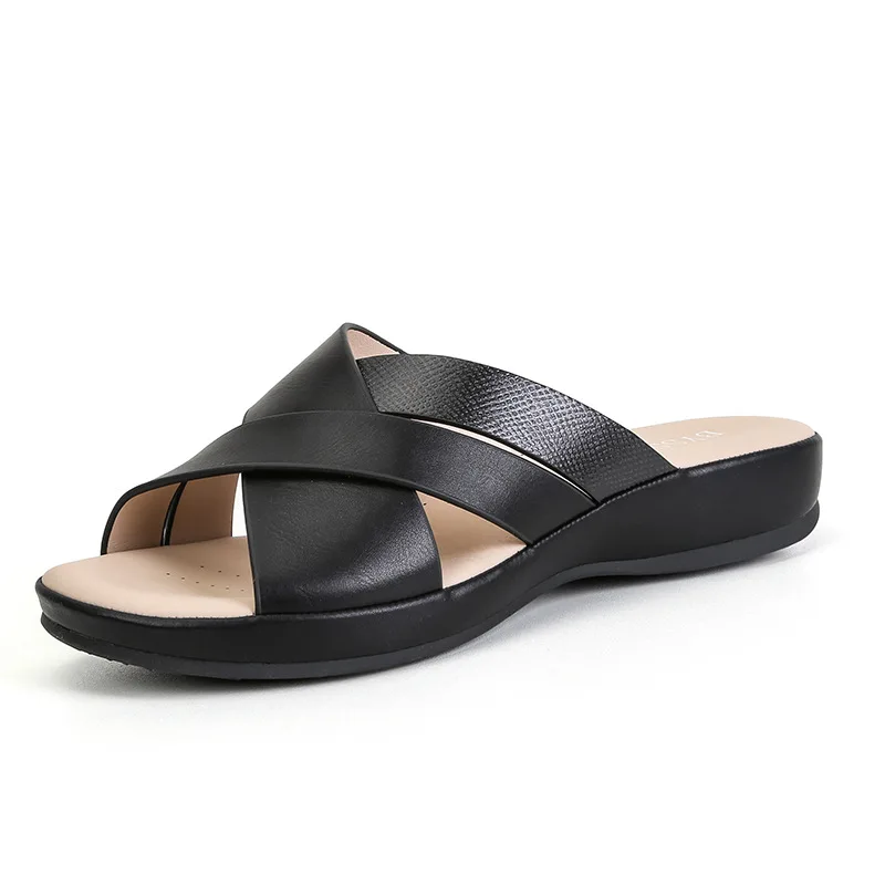 High Quality Summer Slippers for Women Cross Band Peep Toe Thick Sole Laide Slides Flip Flops Wedges Sandals for Women
High Quality Summer Slippers for Women Cross Band Peep Toe Thick Sole Laide Slides Flip Flops Wedges Sandals for Women