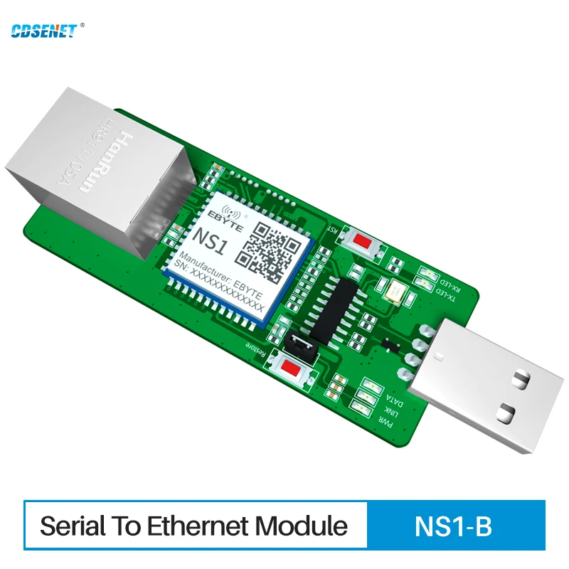 

Test Board Serial to Ethernet Module TTL Level to RJ45 XHC IOT NS1-TB Modbus TCP TO RTU HTTP MQTT Low Power DC:3～5.5V