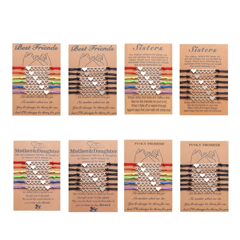 6 шт., набор плетеных браслетов «сестры дружбы» 
6 шт., набор плетеных браслетов «сестры дружбы»