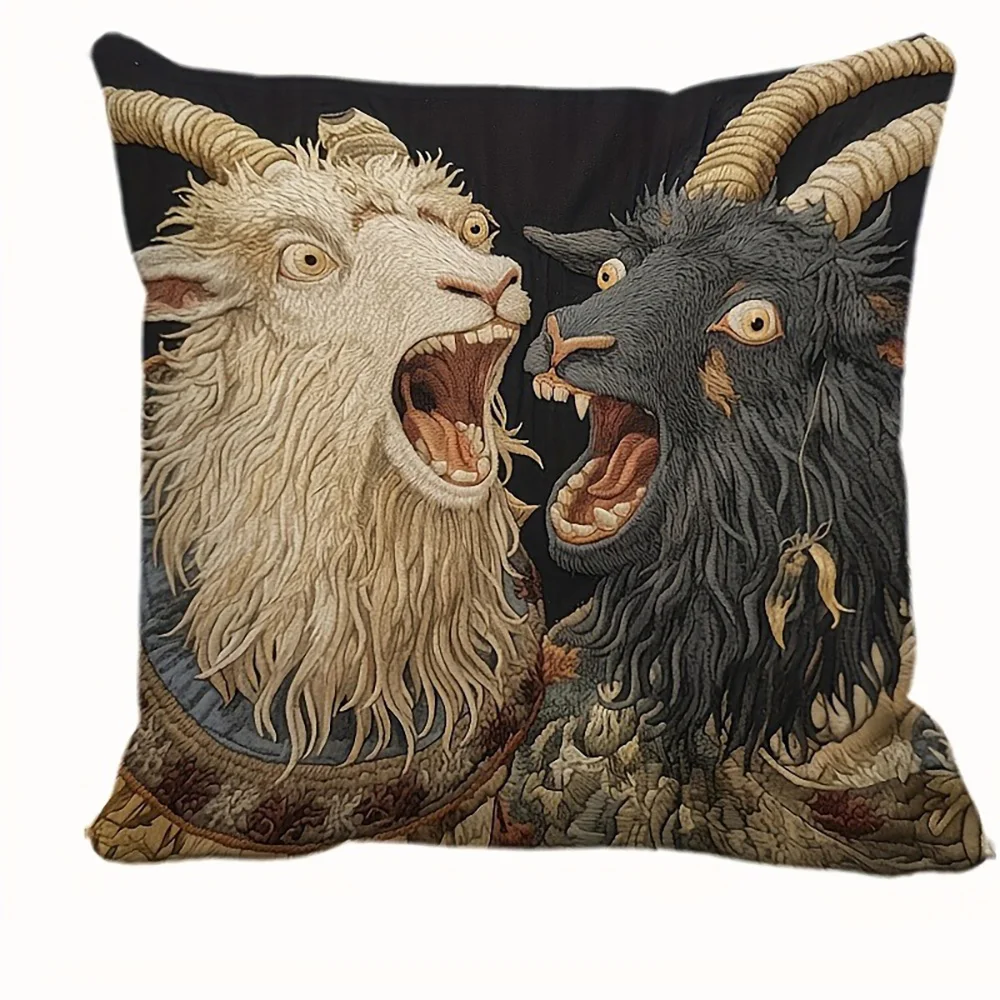 Наволочка из полиэстера велюра с козьим принтом 40x40 см 
Наволочка из полиэстера велюра с козьим принтом 40x40 см