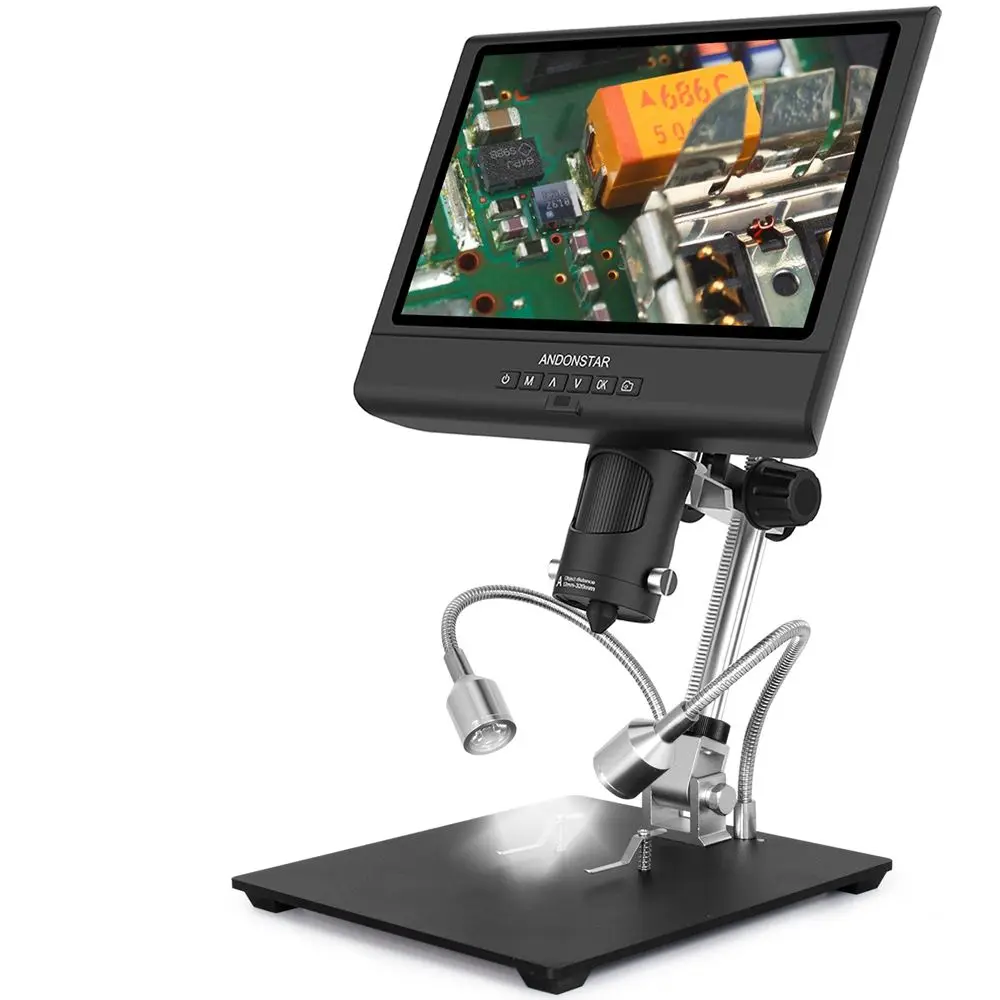 AD209 10" Digital Microscope 3X-200X Magnification 1080P adjustable LCD display for soldering Microscope Repai
AD209 10" Digital Microscope 3X-200X Magnification 1080P adjustable LCD display for soldering Microscope Repai