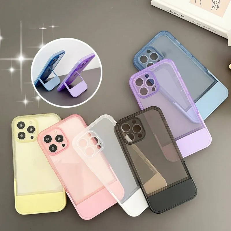 Transparent Candy Soft Silicone Case for iPhone 13 12 11 Pro Max X XR XS 7 8 Plus Shockproof Kickstand Stand Holder Cover Funda
Transparent Candy Soft Silicone Case for iPhone 13 12 11 Pro Max X XR XS 7 8 Plus Shockproof Kickstand Stand Holder Cover Funda