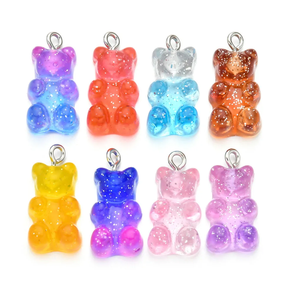 Cute Resin Cartoon 23*11mm Charms Gummy Bear Pendant Jewelry Findings DIY Decoration
Cute Resin Cartoon 23*11mm Charms Gummy Bear Pendant Jewelry Findings DIY Decoration