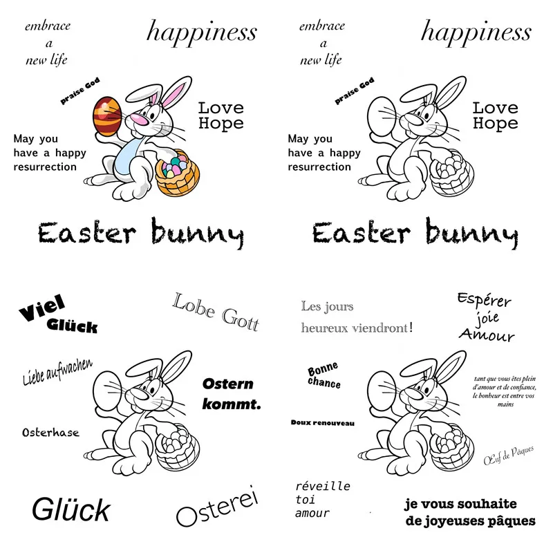 Easter Bunny Cutting Dies and Clear Stamps For Hobby Material Decoration Making Greeting Card DIY Scrapbooking 2022 New Arrival
Easter Bunny Cutting Dies and Clear Stamps For Hobby Material Decoration Making Greeting Card DIY Scrapbooking 2022 New Arrival