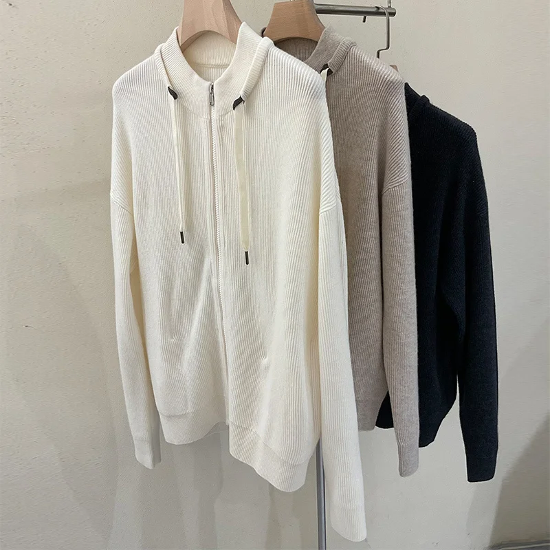 Early Autumn Women 3 Colors Knitted Wool Jacket Long Sleeve Zipper Beading Cardigan 2023 Fashion Elegent O-neck Soft Coats
Early Autumn Women 3 Colors Knitted Wool Jacket Long Sleeve Zipper Beading Cardigan 2023 Fashion Elegent O-neck Soft Coats