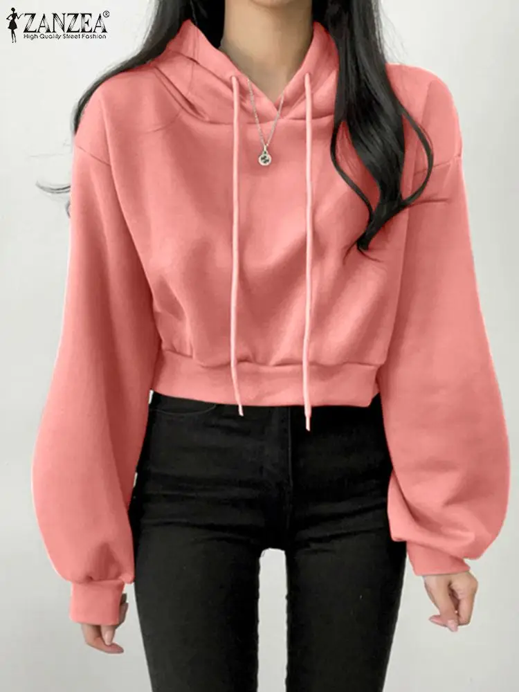 ZANZEA Women Long Sleeve Hooded Sweatshirts Fashion Ladies Harajuku Autumn Cropped Hoodies Baggy Drawstring Hooded Pullovers
ZANZEA Women Long Sleeve Hooded Sweatshirts Fashion Ladies Harajuku Autumn Cropped Hoodies Baggy Drawstring Hooded Pullovers