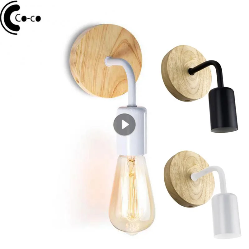 2pcs/lot Nordic Wood Wall Lamp Sconce E27 85-265V Retro Vintage Indoor Lighting Bedroom Liveing Room For Home Wall Light Fixture
2pcs/lot Nordic Wood Wall Lamp Sconce E27 85-265V Retro Vintage Indoor Lighting Bedroom Liveing Room For Home Wall Light Fixture