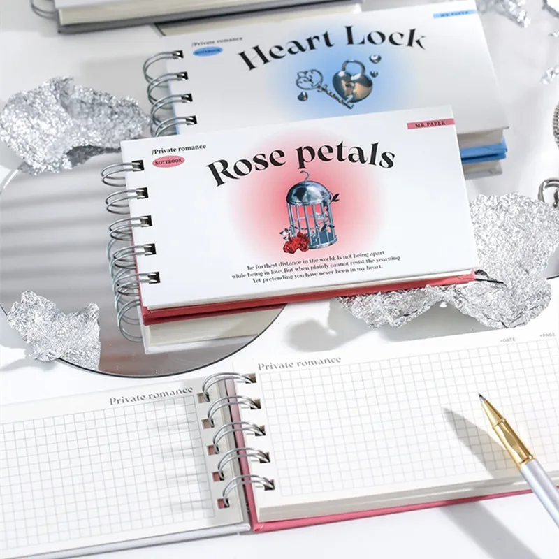 128 Sheet Mini Coil Noteboook Creative American Style Rose Red Bird Journal Kawaii Scrapbooking Notepad Lovely Student Supplies
128 Sheet Mini Coil Noteboook Creative American Style Rose Red Bird Journal Kawaii Scrapbooking Notepad Lovely Student Supplies