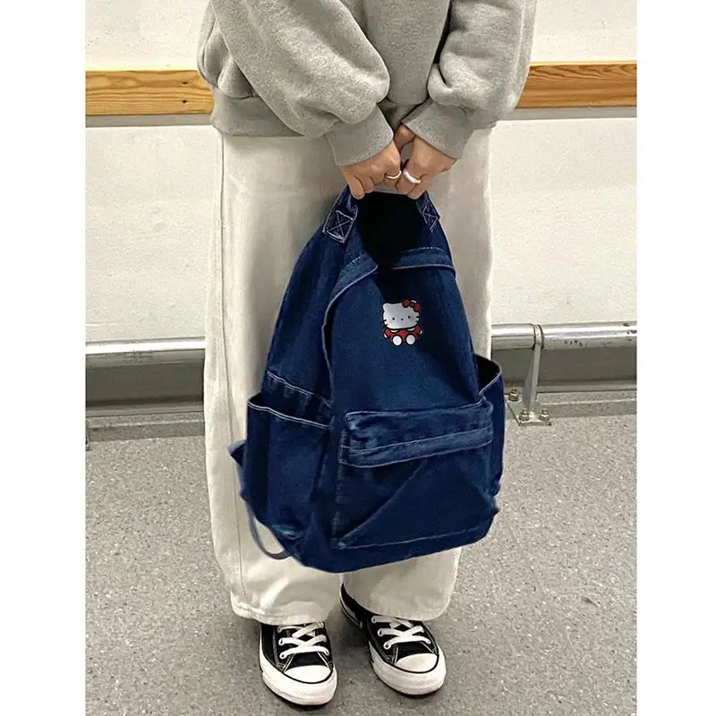 New Sanrio Hello Kitty Cowboy Canvas Shoulder Bag Cute Students Large Capacity Simple Schoolbag Travel Backpack Birthday Gift
New Sanrio Hello Kitty Cowboy Canvas Shoulder Bag Cute Students Large Capacity Simple Schoolbag Travel Backpack Birthday Gift