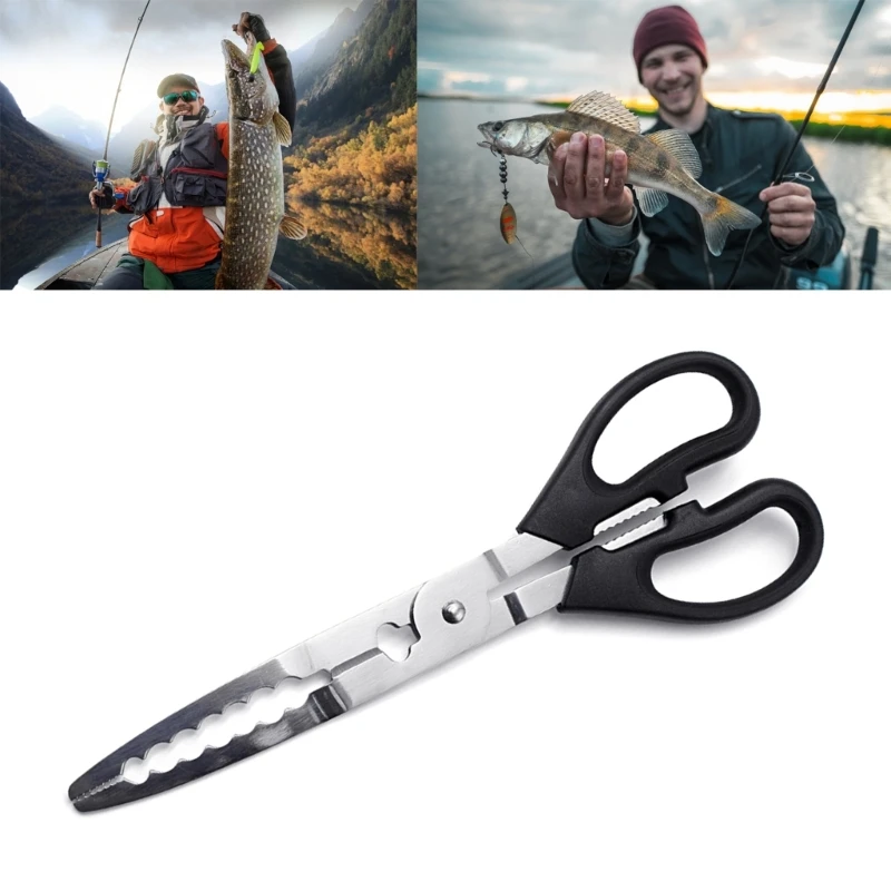 Fishing Pliers Scissors Practical Stainless Steel Fish Grabbing Clamps Tool Accessories for Fisherman Dropship
Fishing Pliers Scissors Practical Stainless Steel Fish Grabbing Clamps Tool Accessories for Fisherman Dropship