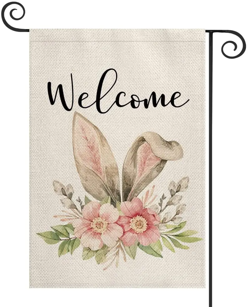 Easter Bunny Rabbit Welcome Garden Flag 12 x 18 Inch Vertical Double Sided, Spring Flower Holiday Rustic Yard Outdoor Decoration
Easter Bunny Rabbit Welcome Garden Flag 12 x 18 Inch Vertical Double Sided, Spring Flower Holiday Rustic Yard Outdoor Decoration