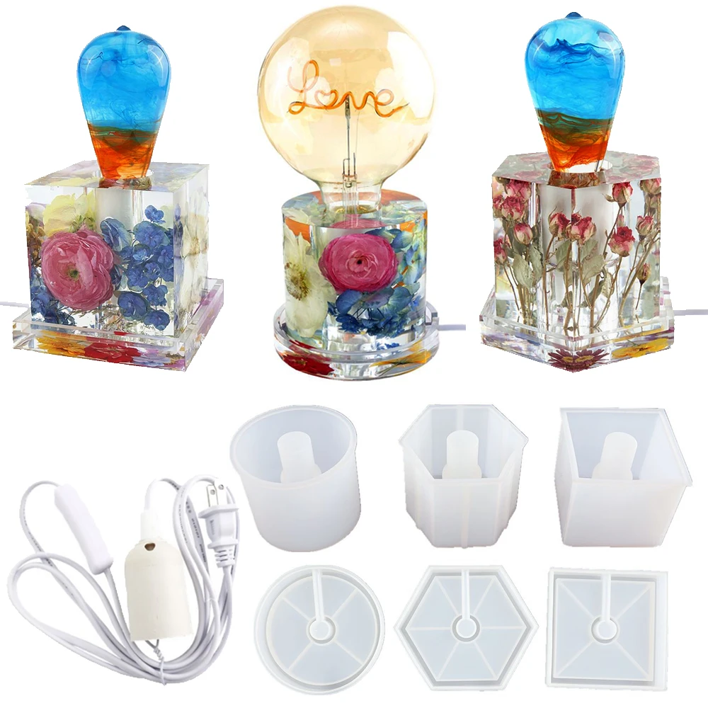 Concrete Lamp Holder Silicone Mold DIY Crystal Epoxy Resin LED Light Making Mould Handicraft Lamp Base Ornament Molds Home Decor
Concrete Lamp Holder Silicone Mold DIY Crystal Epoxy Resin LED Light Making Mould Handicraft Lamp Base Ornament Molds Home Decor
