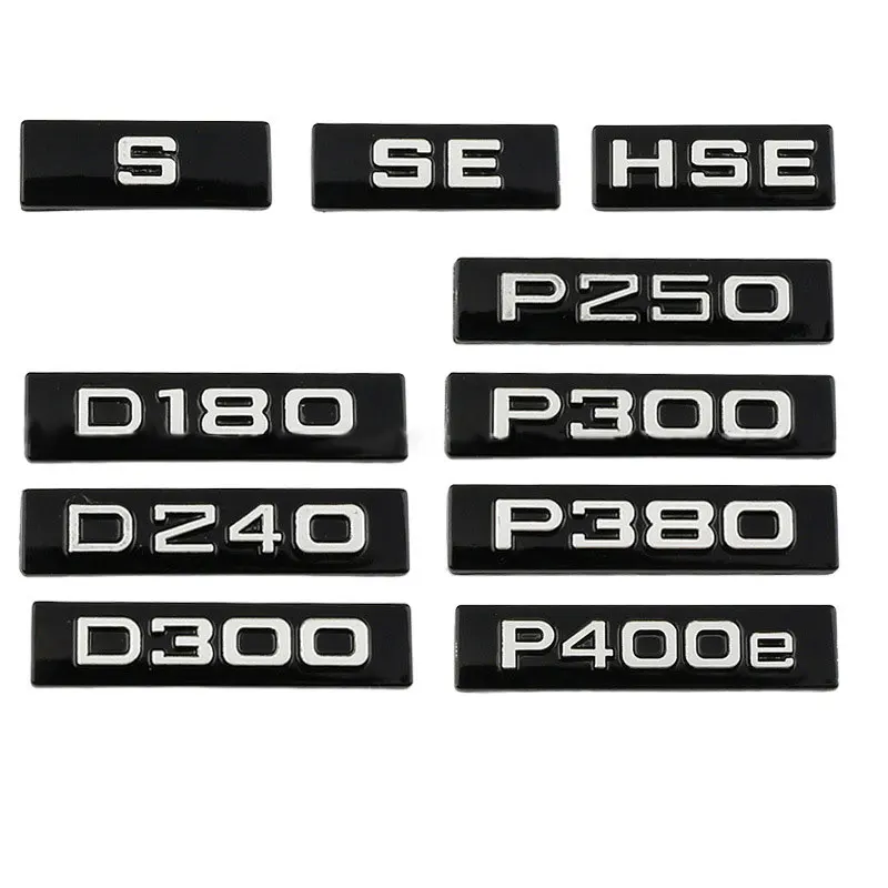For Range Rover Velar Car stickers body modification original accessories Rear trunk badge P250 P300 SE P380 P400e HSE D180 logo
For Range Rover Velar Car stickers body modification original accessories Rear trunk badge P250 P300 SE P380 P400e HSE D180 logo