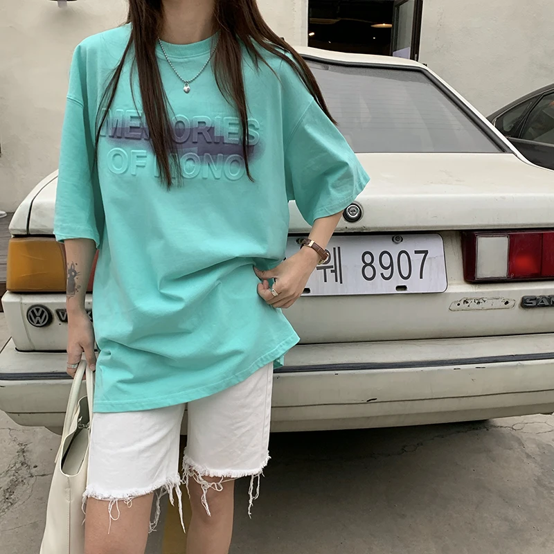 6781 2022 new net red three-dimensional letters ins tide loose Korean round neck short-sleeved t-shirt
6781 2022 new net red three-dimensional letters ins tide loose Korean round neck short-sleeved t-shirt