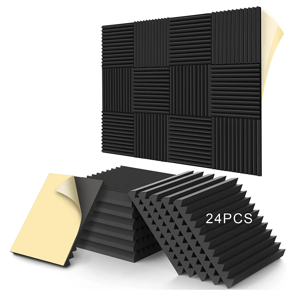 12-24Pcs 30x30x2.5cm Self-Adhesive Studio Acoustic Foam Sound Foam Sound Proofing Protective Sponge Soundproof Absorption Panel
12-24Pcs 30x30x2.5cm Self-Adhesive Studio Acoustic Foam Sound Foam Sound Proofing Protective Sponge Soundproof Absorption Panel