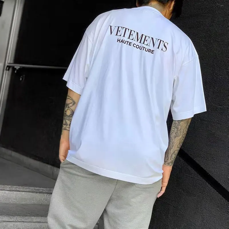 

FASHION IS MY PROFESSION Vetements Tee 2022 Men Women 1:1 High Quality Haute Couture Logo Vetements T-shirt Tops Short Sleeve