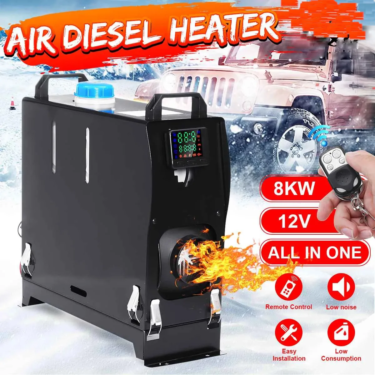 Big Sale Car Heater 8KW 12V All In One Air Diesel Parking Heater Single Hole Heater For Trucks Motor-Homes Boats Bus LCD Switch
Big Sale Car Heater 8KW 12V All In One Air Diesel Parking Heater Single Hole Heater For Trucks Motor-Homes Boats Bus LCD Switch