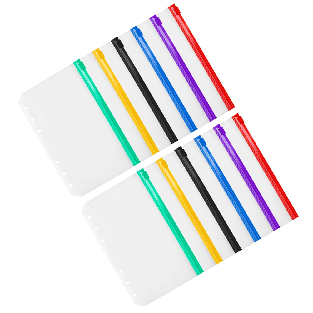 12 Pcs Zipper Bag Blinder Pockets Loose Leaf Bags Envelope Folders Pvc Cards Holder 
12 Pcs Zipper Bag Blinder Pockets Loose Leaf Bags Envelope Folders Pvc Cards Holder