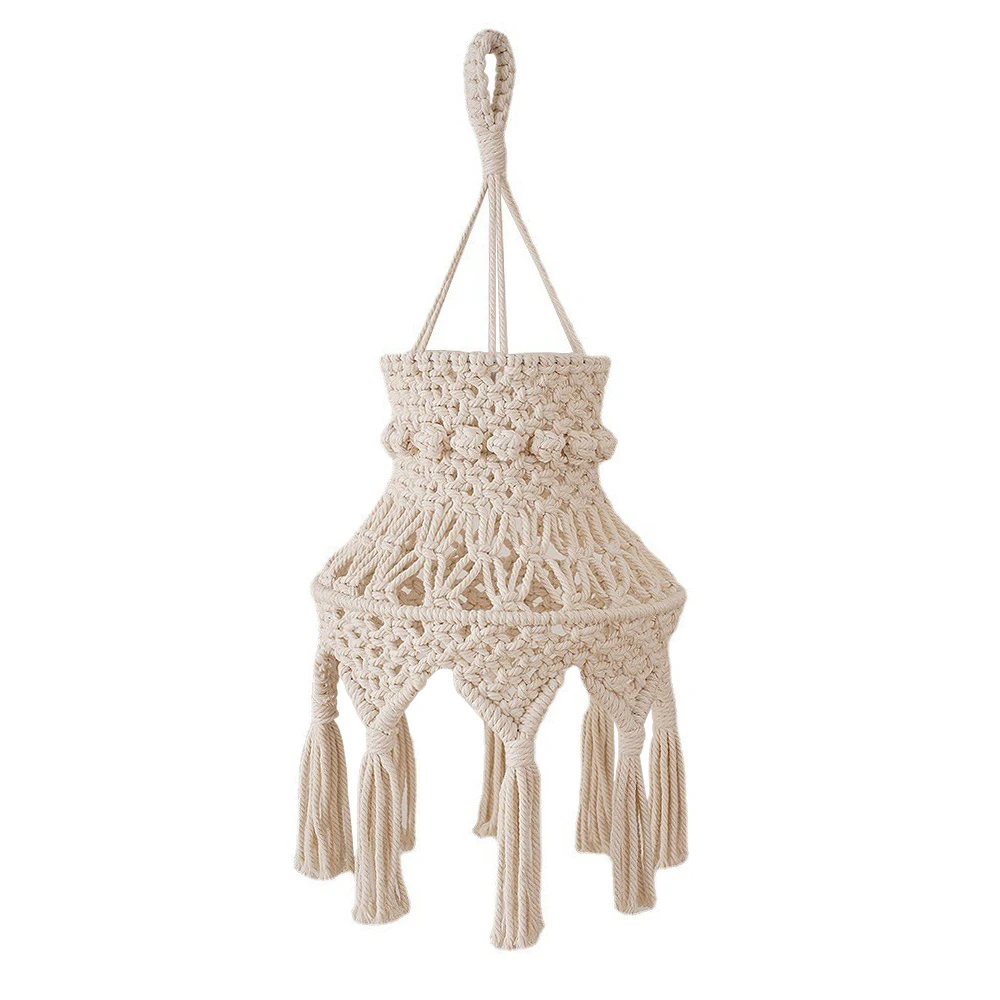 Macrame Lamp Shade Boho Hanging Pendant Light Cover Chandelier Shade for Bedroom Living Room Nursery Dorm Home Decor
Macrame Lamp Shade Boho Hanging Pendant Light Cover Chandelier Shade for Bedroom Living Room Nursery Dorm Home Decor