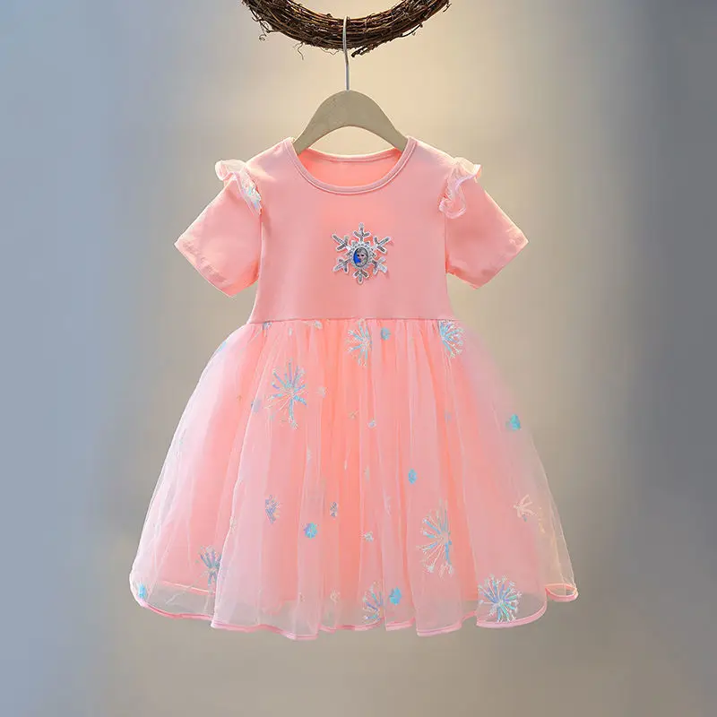 Children's Mesh Dresses Frozen Elsa Princess Dress Girls Vestidos Children's Clothing Summer
Children's Mesh Dresses Frozen Elsa Princess Dress Girls Vestidos Children's Clothing Summer