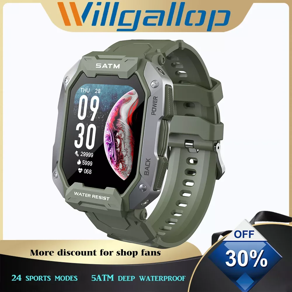 Willgallop C20 24 Sports Mode Smart Watch 5ATM Waterproof Custom Dial Health Monitor Call Rejection Weather Push Smart Bracelet
Willgallop C20 24 Sports Mode Smart Watch 5ATM Waterproof Custom Dial Health Monitor Call Rejection Weather Push Smart Bracelet