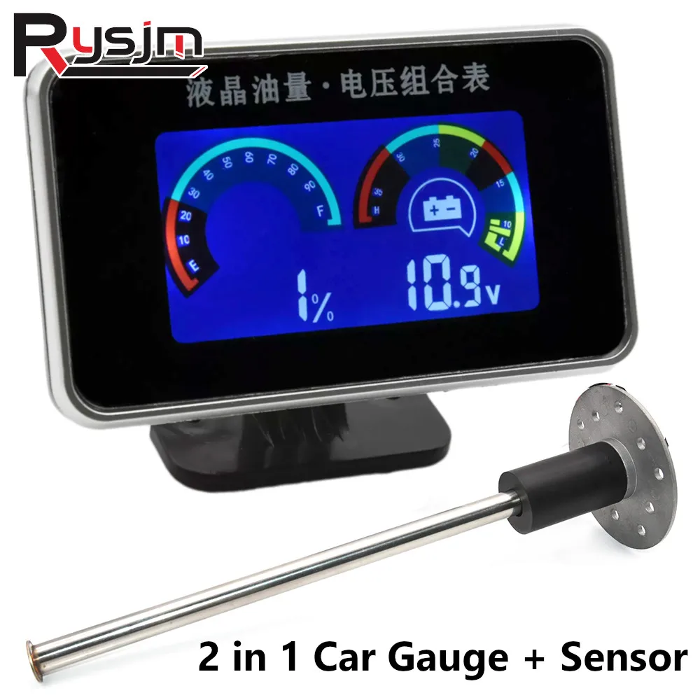 Fuel Level Sensor + Fuel Gauge 2 IN 1 Fuel Level Meter + Voltmeter Fit Car Truck Motorcycle 12V/24V 380mm 280mm Sender Unit
Fuel Level Sensor + Fuel Gauge 2 IN 1 Fuel Level Meter + Voltmeter Fit Car Truck Motorcycle 12V/24V 380mm 280mm Sender Unit