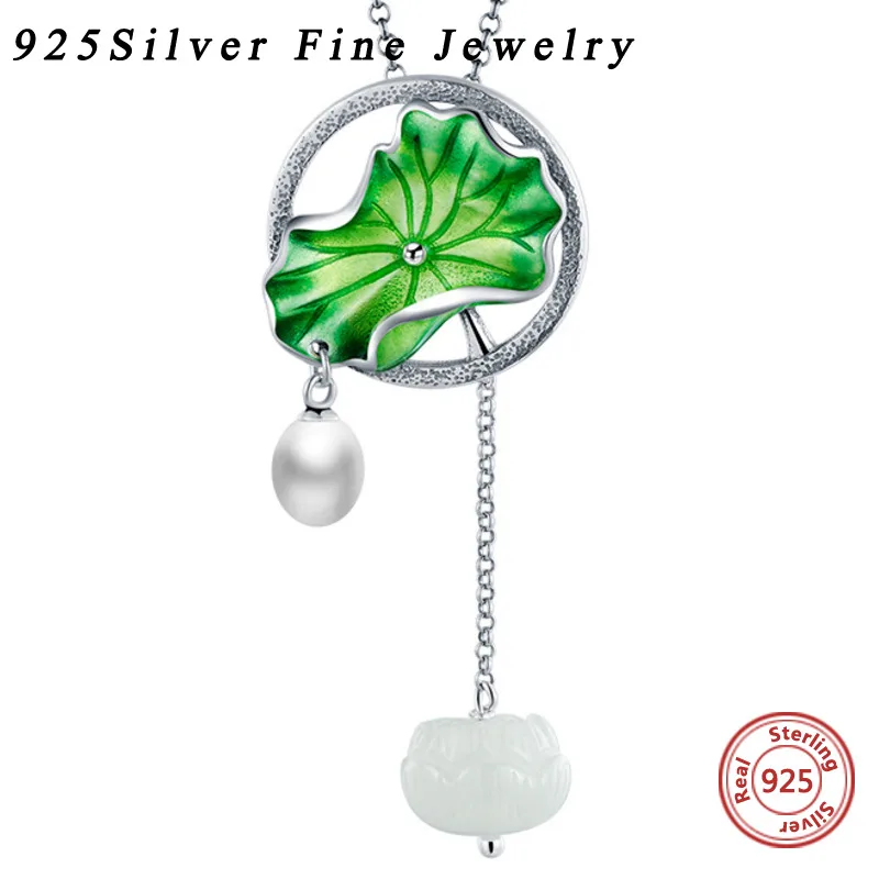 925 Sterling Silver Freshwater Pearl Necklace Hetian Jade Artificial Women Fashion Fine Jewelry for Mother Wholesale New Arrival
925 Sterling Silver Freshwater Pearl Necklace Hetian Jade Artificial Women Fashion Fine Jewelry for Mother Wholesale New Arrival