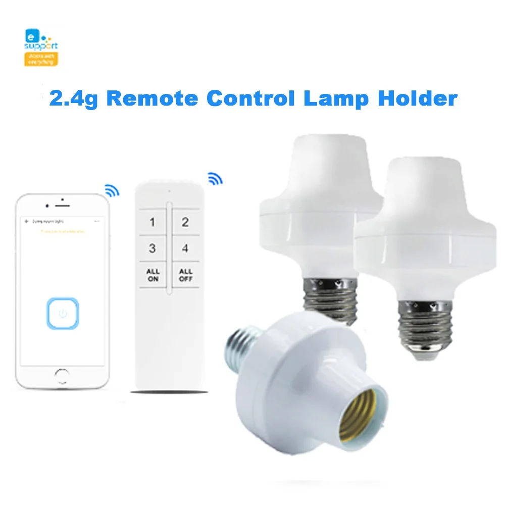 QIACHIP EWelink Smart Bulb Adapter E27 LED Lamp Holder Base RM 2.4G Smart Socket Controlled by Smart Life APP
QIACHIP EWelink Smart Bulb Adapter E27 LED Lamp Holder Base RM 2.4G Smart Socket Controlled by Smart Life APP
