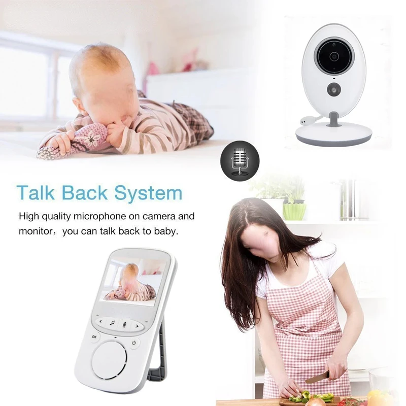 VB605 2.4 Inch Wireless LCD Video Baby Monitor Radio Nanny Music Lullaby IR Portable 2 way talk Baby Camera Safe
VB605 2.4 Inch Wireless LCD Video Baby Monitor Radio Nanny Music Lullaby IR Portable 2 way talk Baby Camera Safe