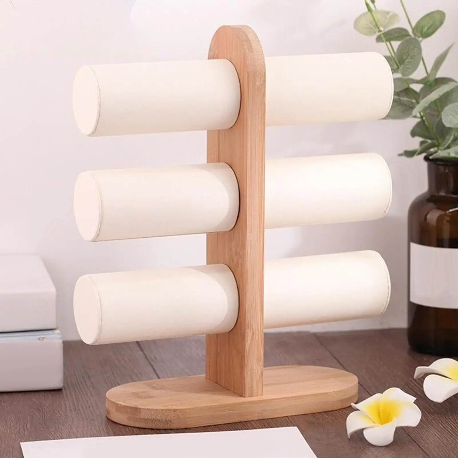Table Top Jewelry Display Stand T Bar Stand Holder with Wood Base Elegant Storage for Earrings Jewelry Rings Ear Stud Photograph
Table Top Jewelry Display Stand T Bar Stand Holder with Wood Base Elegant Storage for Earrings Jewelry Rings Ear Stud Photograph