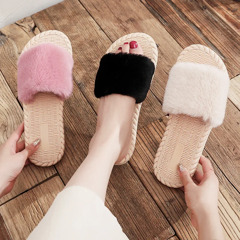 Women Slippers Super Lightweight Faux Hemp Flat Beach Vacation Girls Slides Open Toe Ladies Casual Shoes
Women Slippers Super Lightweight Faux Hemp Flat Beach Vacation Girls Slides Open Toe Ladies Casual Shoes